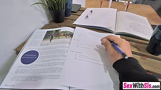 Monster boobs 18yo girl stepsis fucks stepbrother