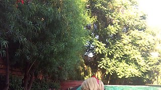 Amateur blonde ass fucked