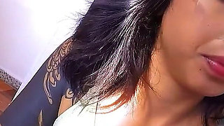 Hot Blowjob with Sexy Tattoed School Babe