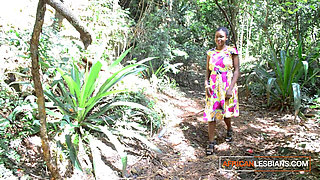 Ebony African Lesbian Cheat on Boyfriends with Amateur Threesome!