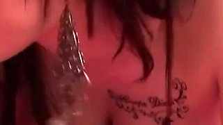 Busty Tania Berry, 22, fucks three guys at once