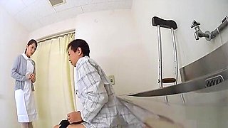 nurse Masturbation patient in toilet