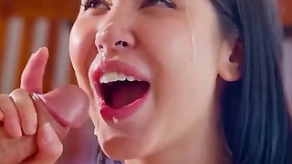 Too much cum for sexy face