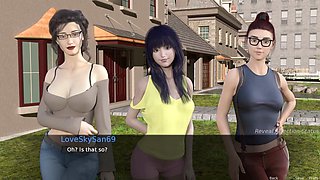 A stepmom's affection at the beach party