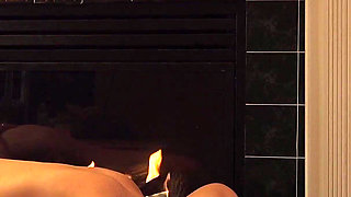Fireplace sex with ass eating and 69