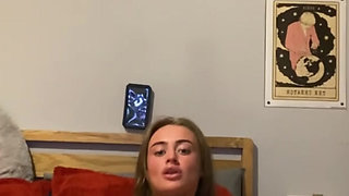 Watch this 19 y.o tattooed goth fingers in and dildo slow then harder
