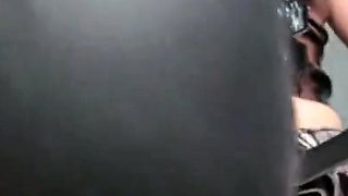 Latex slut solo anal masturbation