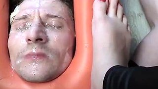 Beautiful Girls - Cruel Girls Foot Spitting Femdom
