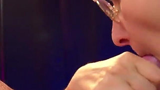 Homemade Blowjob Cum Facial with Blonde MILF