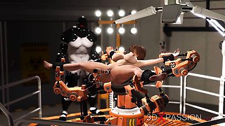 Flattering siren's 3d porn movie