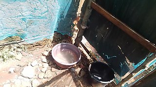 Outdoor Shower Experience the African Way with My Ebony Girl