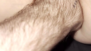 Fisting this slut's hairy pussy