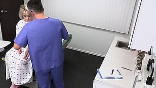 Oral then hard pussy pounding by doctor