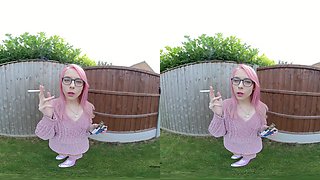 Chloe Toy - Smoking In The Garden; Sexy Pornstar Softcore Solo