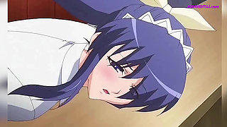 Nanami Wear a Vibrator In Her Panties During Work And Fingering Her Behind The Counter Till She Cums