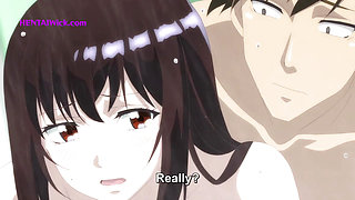 First Time in the Women's Bath: Hairy Pussy Touch in the Public Steam Room - Anime Hentai(ENG Sub)