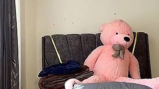 Dildo Blowjob and Doggy Hardcore