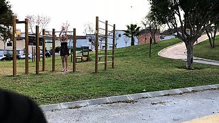 Amateur babes outdoors