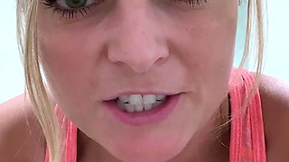 Blonde emo amateur solo masturbation