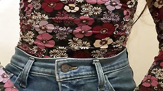 COMPILATION Slim teen with small tits pees in shopping malls. leaks during ovulation