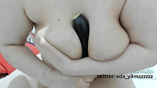 CUMSHOT- PUSSY JUICE- EGGPLANT BREAST FUCK- BIG TITS- TURKISH MILF- TURKISH DISCLOSURE