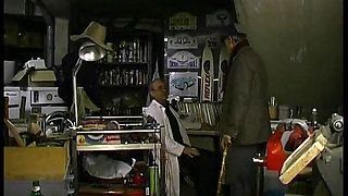 Double Penetration and Sperm Shower in the Garage!