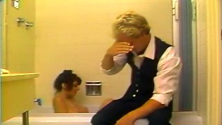 Butler Fucks Cheating Wife In The Tub