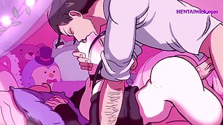 Wild night with my freaky girlfriend leaves her tight pussy wrecked - anime parody
