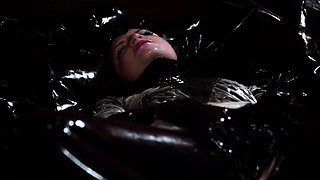 Amateur fetish BDSM action with redhead