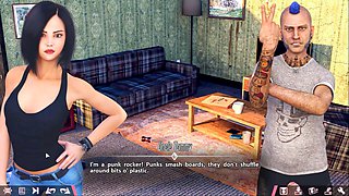 Anime girl on adventure in a steamy adult cartoon