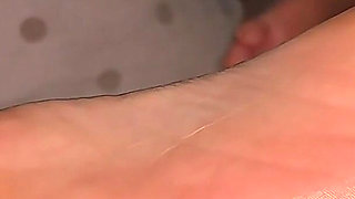 Close up Cum on Beautiful Soles Amateur Footfetish