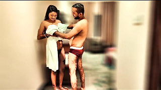 A desi girl made a super sex with her step brother in bathtub.