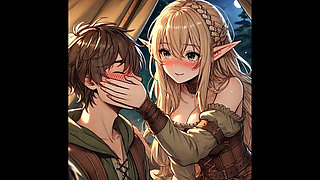 ASMR Story - Horny Elf Girl Sneaks Into Adventurer's Tent