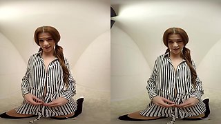 Thin Jenny Silver Drills Her Pussy - Petite Shaved Toying
