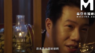 Gorgeous Chinese princess is passionately fucked by a jade emperor in a sensual manner.