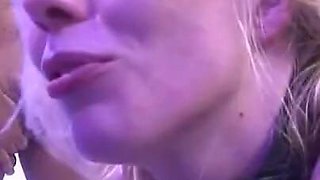 Anal, deepthroat, and gangbang with hot blondie