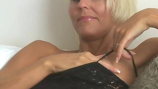 Jan Masturbating Her Perfect Pussy and Touching Her Big Boobs