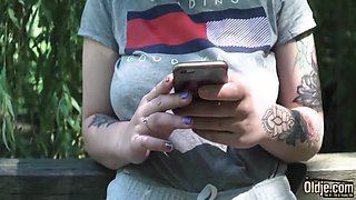 Grandpa Fucks Teen 18+ Takes The Teen 18+ Tight Pussy Down Town With Titty Cumshot 10 Min With Laura Dickens
