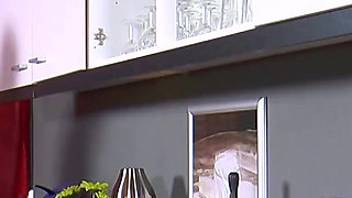 Lana Vegas gets her horny pussy fucked in the kitchen