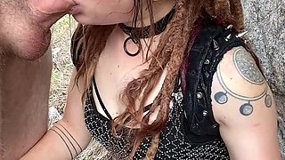 Steampunk Girlfriend Festival Blowjob