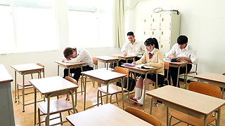 Japanese Teen In Uniform Banged Sideways