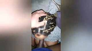 Ebony Slut Takes Big Dick Deep Throat & Sloppy Head