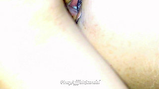 Cute Teen Cum Dripping Out of Her Pussy