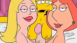 Milf and teen lesbian toons