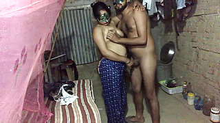 Desi village bhabhi sucked her husband&lsquo;s dick and took out the water