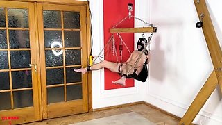 Fetish Chateau Dommes - Double strapon fucking on a swing