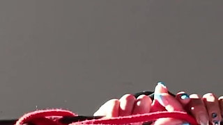 Bound and Hooded I'm Taking a Cock Down My Throat with Moaning and Spit