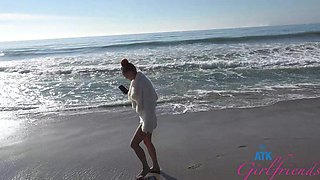 Redheaded beauty gets her pussy licked by a tattooed stud in pov video