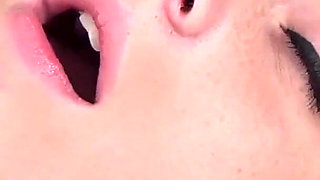 Pretty teen takes on huge old cock for a good fuck in the kitchen