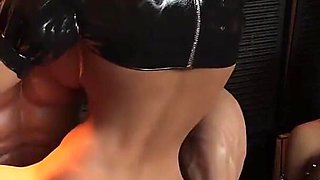 BDSM Threesome Anal Gag Ball and Domination